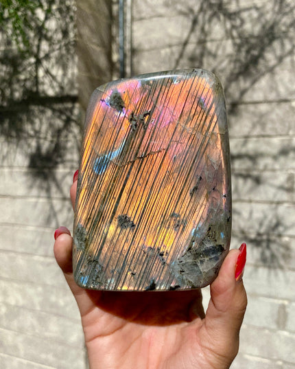 Fire Flash Labradorite Freeform | Radiant Rare and Barcoded