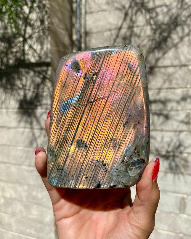 Fire Flash Labradorite Freeform | Radiant Rare and Barcoded