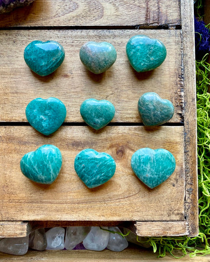 Amazonite Heart | Healing Crystal for Love and Calm