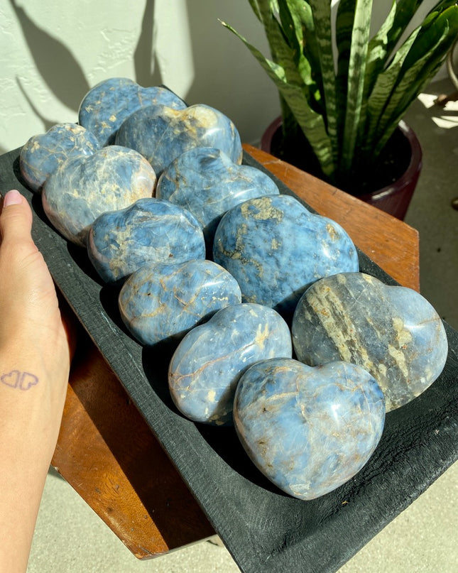 Blue Opal Heart | Calm & Creativity