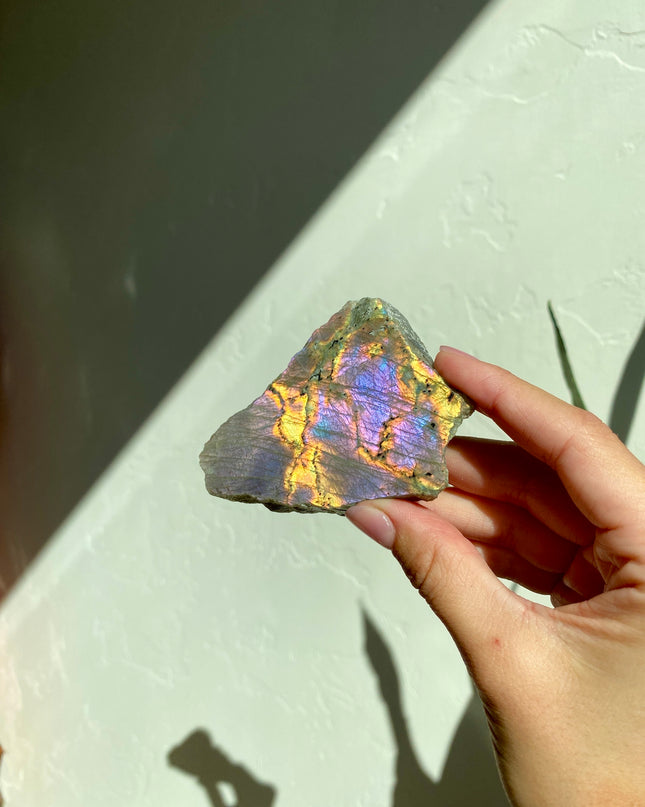 Half-Polished Full Spectrum Labradorite | Natural Radiance
