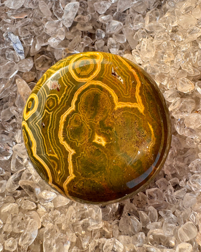 Kabamby Ocean Jasper Palm Stone | Ancient Healing Earth Energy