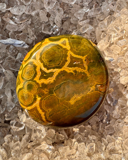 Kabamby Ocean Jasper Palm Stone | Ancient Healing Earth Energy